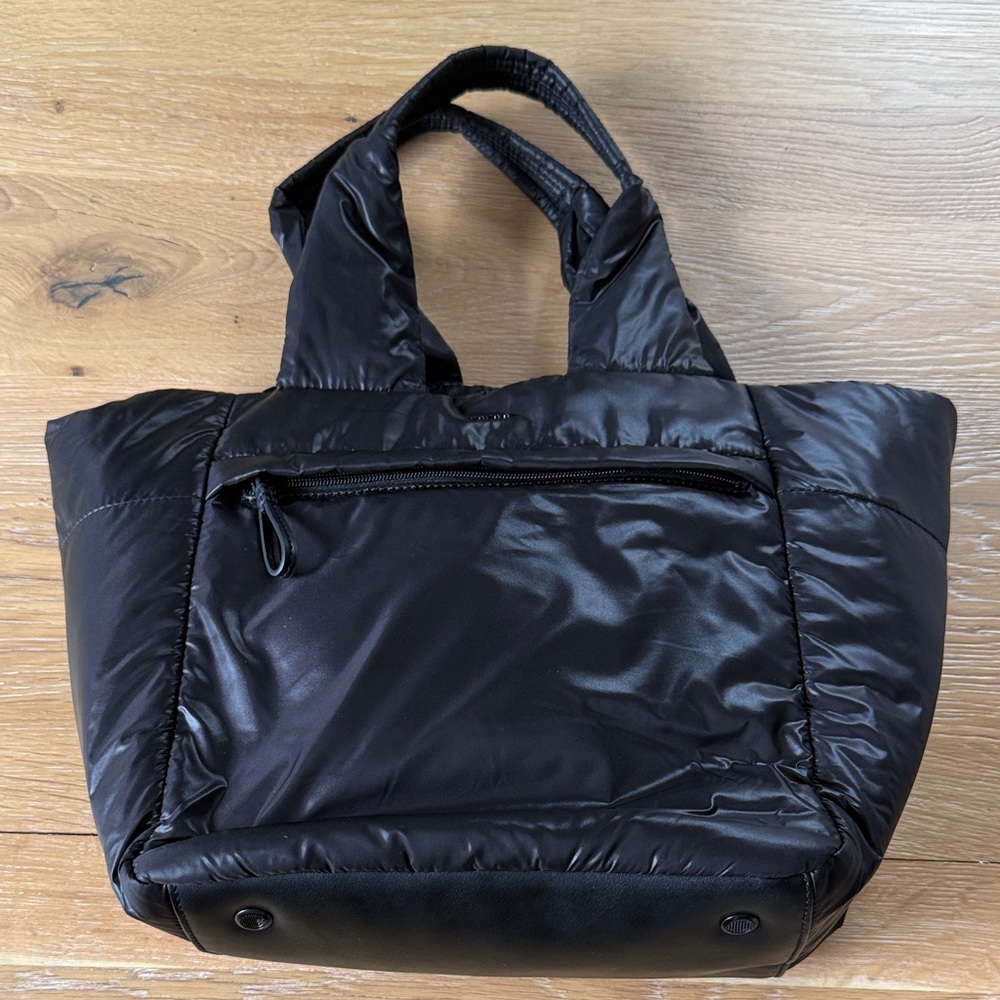Caraa Black Quilted Medium Tote Bag - Women